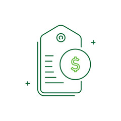 Real-Time Dynamic Pricing Vector Icon Design