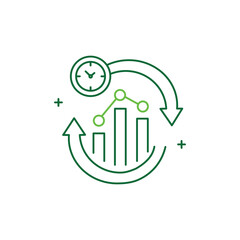 Real-Time Analytics, Real-Time Monitoring, Live Data Analysis Vector icon Design