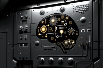 AI robot working on circuit board, artificial intelligence, advanced robotics, digital innovation, smart technology, futuristic AI development