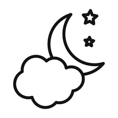 Moon Icon for Lunar Phases and Night Themes