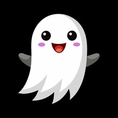 Obraz premium cute ghost character 