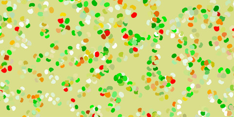 Light green, yellow vector template with abstract forms.