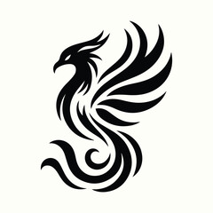Obraz premium Professional Phoenix Silhouette Vector Illustration