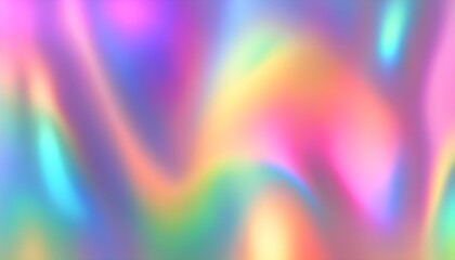 background with an abstract blur effect and a holographic rainbow foil iridescent design