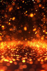 Blurry Yellow and Black Background