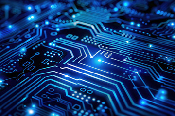 Close Up of a Computer Circuit Board