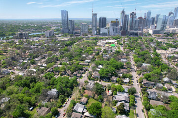 Obraz premium Austin Texas Metropolitan City Downtown Skyline