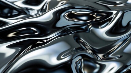 Obraz premium Reflective background with a sleek and shiny surface.