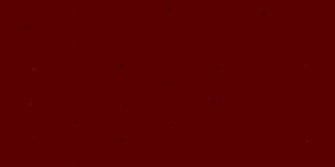 Light Red vector background with hearts.