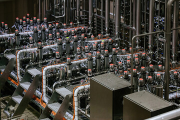 Matrix of mixproof separation valves in modern food or chemical factory