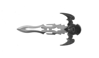 ceremonial medieval sword isolated on white background