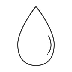 Naklejka premium モノクロしずくの線画イラスト