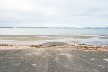 Ramp access for boats on the beach