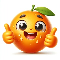 orange cartoon character
