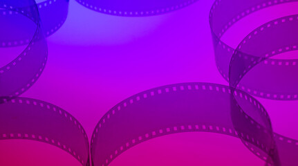 film strip for color cinematic background

