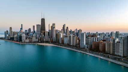 Naklejka premium Chicago Skyline