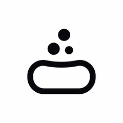 soap foam bubble sign icon