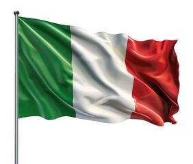 Fototapeta premium Flag of Italy isolated on transparent background