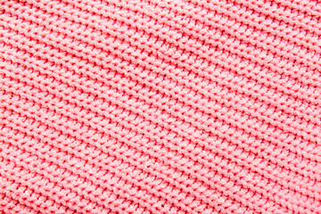 Closeup view of pink fabric texture as background