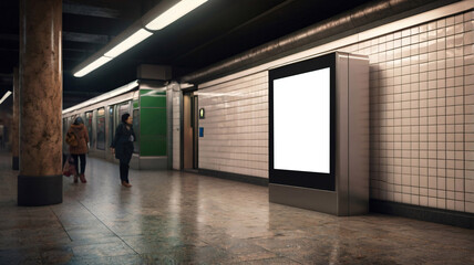 Billboard Mockups, urban and subway promotional activities 