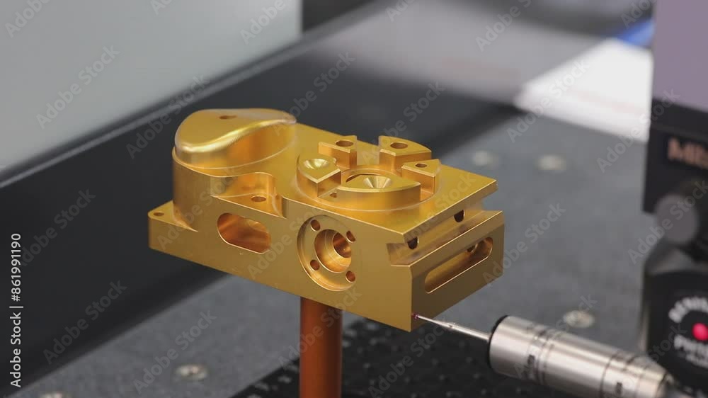 Poster quality control on milling cnc machine, coordinate measuring machine, quality control machine