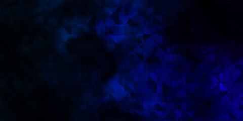 Dark BLUE vector background with polygonal style.