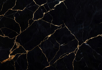 Black Marble Texture, Golden Veins, High Gloss Marble For Abstract Interior Home Decoration And Ceramic Wall Tiles And Floor Tiles Surface.