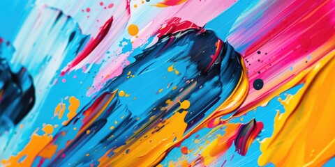 Colorful painting on wall