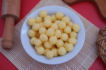 chiki balls. delicious chicken broth flavored snack