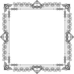 Frame Border Decorative Design Vector Art Illustration