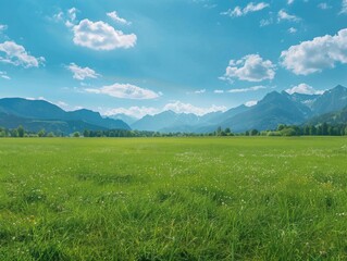 Fototapeta premium Mountain Landscape with Grass