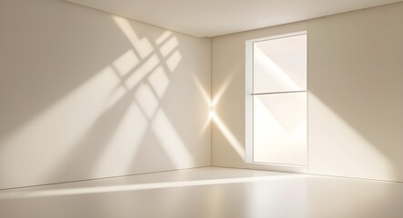 Bright Empty Room with Large Window