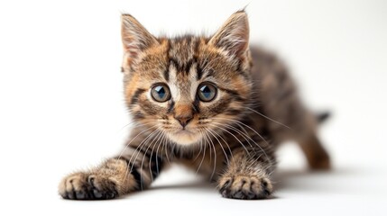 Obraz premium Playful Kitten with Curious Eyes