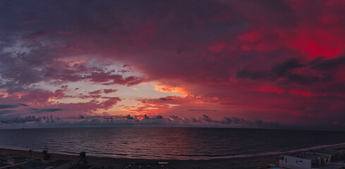 Amanecer en Playa Miramar, Cd. Madero Tamaulipas