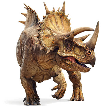 Triceratops Grazing in the Plains