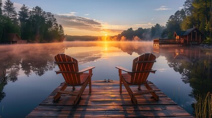 Sunrise Serenity on the Lake