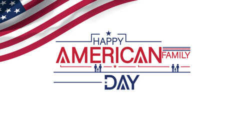 Bright and cheerful American Day background, featuring a lively design in red, white, and blue colors