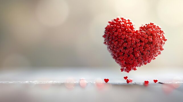 A simple yet impactful logo depicts hearts forming a single red heart