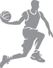 Basket Ball Player Silhouette © toonandlogo