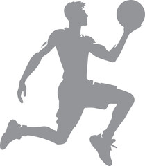 Basket Ball Player Silhouette © toonandlogo