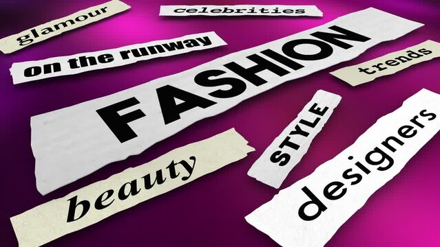 Fashion News Headlines Designers Celebrities Supermodels Update 3d Animation