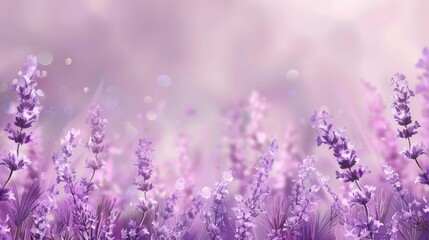 Obraz premium Serene Lavender Blooms. Tranquil lavender flower background