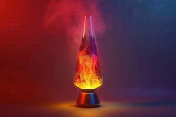 Groovy Retro Vibes. Lava Lamp Background