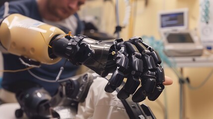 Fototapeta premium Addressing the Challenges of Prosthetic Limb Rejection in Medical Technology and Innovation
