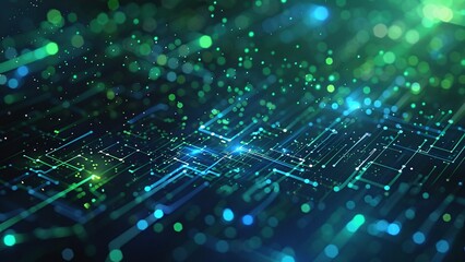 Obraz premium Abstract Digital Data Link Science and Technology Background