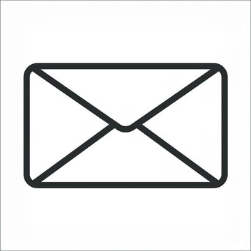 recommend clip art: mail envelope icon outline e-mail contact