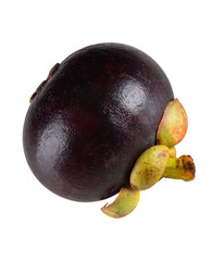 Mangosteen fresh fruit isolated