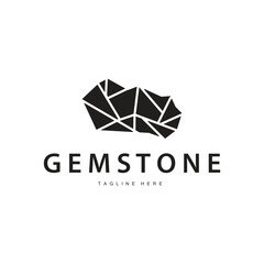 Gemstone Logo Stone Jewelry Vector Template Premium