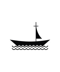 boat icon, vector best flat icon.
