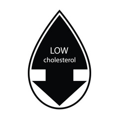 low cholesterol icon design